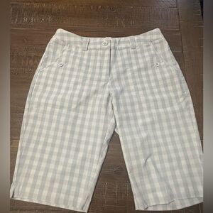 Nike Golf White and Gray Shorts